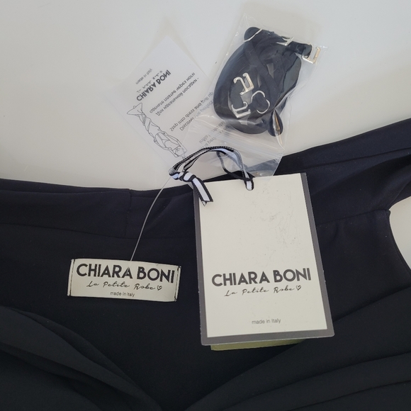 Chiara Boni La Petite Robe Radoslava Off The Shoulder Bodycon Gown Size 10 - Picture 8 of 11